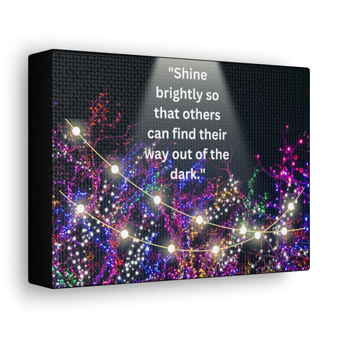 Image of Shine brightly so that others can find their way out of the dark | Canvas Print Wall Arts Beautiful Lights Landscape Room Office Decor-FrenzyAfricanFashion.com