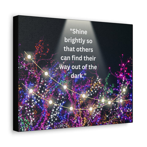 Image of Shine brightly so that others can find their way out of the dark | Canvas Print Wall Arts Beautiful Lights Landscape Room Office Decor-FrenzyAfricanFashion.com