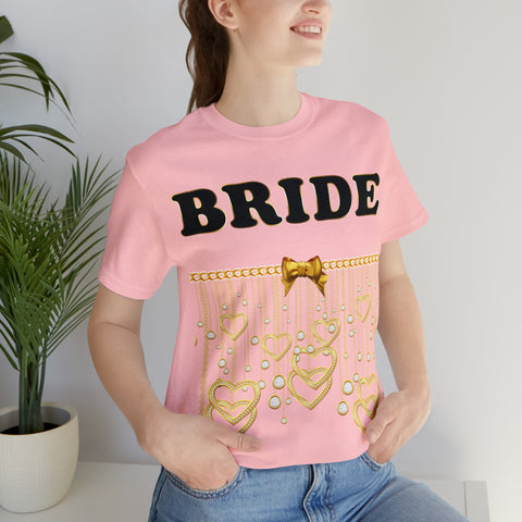 Image of Stylish Bride Gift Idea For Her | Future Mrs T Shirt | Short Sleeve Tee | Bachelorette Party Gift For Bride | Custom Personal Name Date-FrenzyAfricanFashion.com