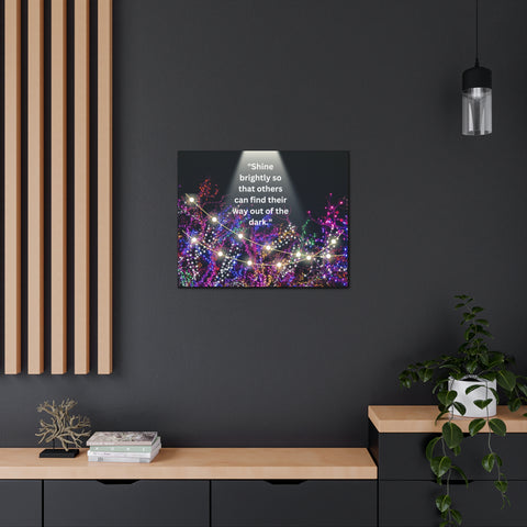 Image of Shine brightly so that others can find their way out of the dark | Canvas Print Wall Arts Beautiful Lights Landscape Room Office Decor-FrenzyAfricanFashion.com