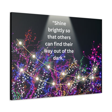 Image of Shine brightly so that others can find their way out of the dark | Canvas Print Wall Arts Beautiful Lights Landscape Room Office Decor-FrenzyAfricanFashion.com