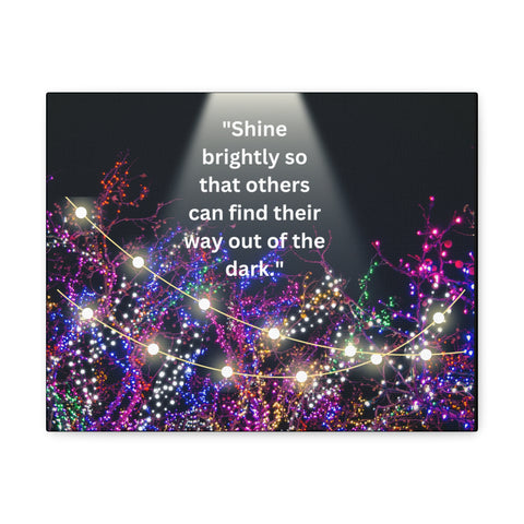 Image of Shine brightly so that others can find their way out of the dark | Canvas Print Wall Arts Beautiful Lights Landscape Room Office Decor-FrenzyAfricanFashion.com