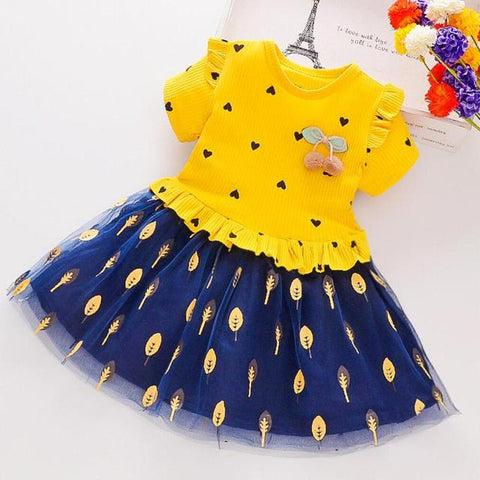 Image of Flower Baby Dress Girls Party Lace Tutu Toddler Girl Clothes-FrenzyAfricanFashion.com