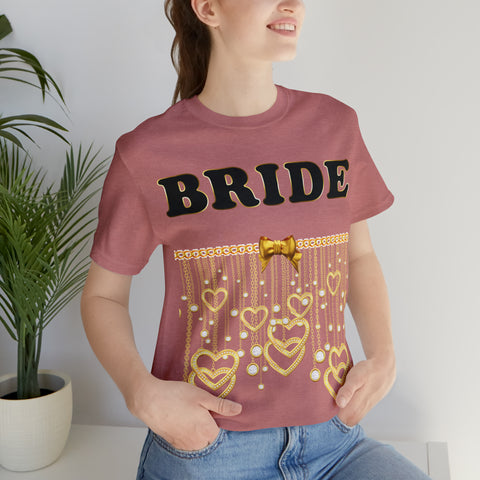 Image of Stylish Bride Gift Idea For Her | Future Mrs T Shirt | Short Sleeve Tee | Bachelorette Party Gift For Bride | Custom Personal Name Date-FrenzyAfricanFashion.com