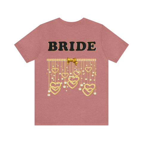 Image of Stylish Bride Gift Idea For Her | Future Mrs T Shirt | Short Sleeve Tee | Bachelorette Party Gift For Bride | Custom Personal Name Date-FrenzyAfricanFashion.com