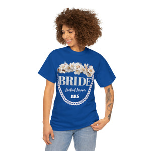 Personalized Bride Shirt | New Mrs. Wifey Gift For Bride | Bachelorette Party Bride To Be T-Shirt-FrenzyAfricanFashion.com
