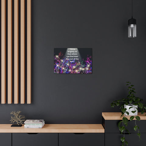 Image of Shine brightly so that others can find their way out of the dark | Canvas Print Wall Arts Beautiful Lights Landscape Room Office Decor-FrenzyAfricanFashion.com