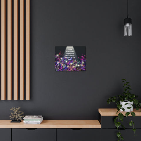 Image of Shine brightly so that others can find their way out of the dark | Canvas Print Wall Arts Beautiful Lights Landscape Room Office Decor-FrenzyAfricanFashion.com