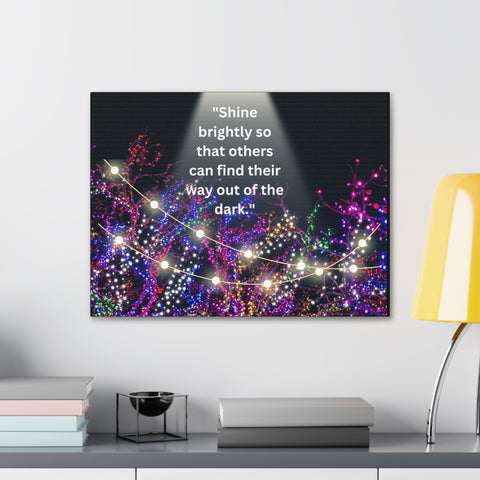 Image of Shine brightly so that others can find their way out of the dark | Canvas Print Wall Arts Beautiful Lights Landscape Room Office Decor-FrenzyAfricanFashion.com