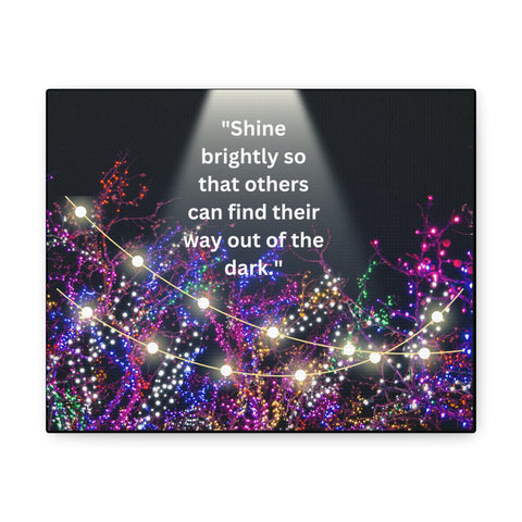 Image of Shine brightly so that others can find their way out of the dark | Canvas Print Wall Arts Beautiful Lights Landscape Room Office Decor-FrenzyAfricanFashion.com