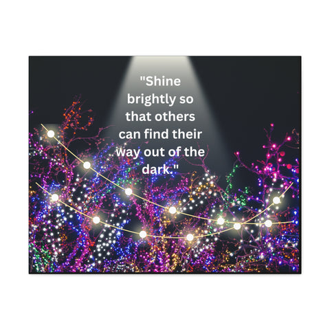 Image of Shine brightly so that others can find their way out of the dark | Canvas Print Wall Arts Beautiful Lights Landscape Room Office Decor-FrenzyAfricanFashion.com