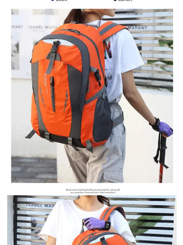 Image of Capacity Travel Bag Waterproof Men's and Women's Backpack Lightweight Travel Backpack-FrenzyAfricanFashion.com