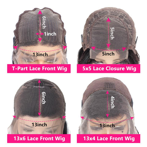 Image of Lace Front Human Hair Wigs Lace Closure-FrenzyAfricanFashion.com