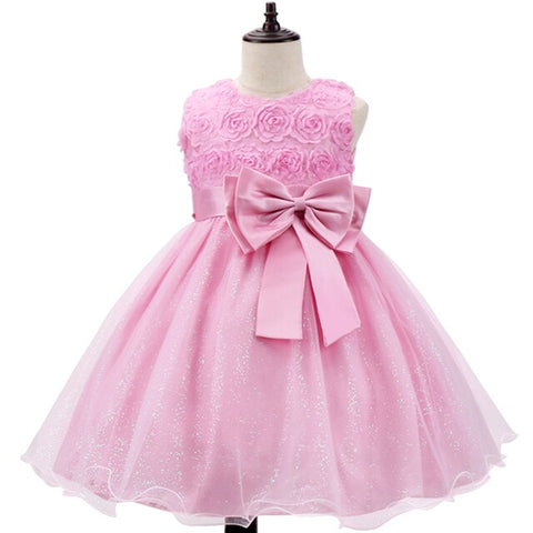 Image of Girl Flower Princess Dress Children Summer Tutu Wedding Birthday Party Dresses For 5 8 10 Years Girls Kids Gown Costume Clothing-FrenzyAfricanFashion.com