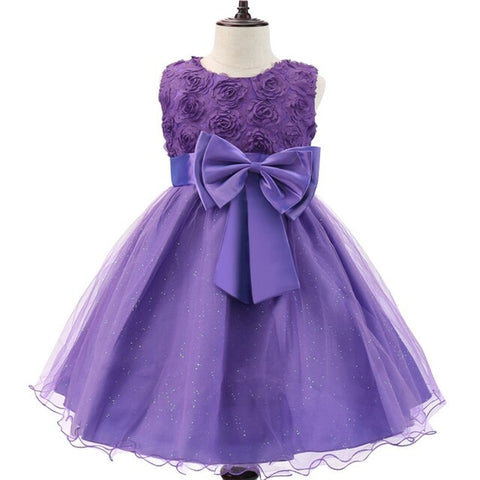 Image of Girl Flower Princess Dress Children Summer Tutu Wedding Birthday Party Dresses For 5 8 10 Years Girls Kids Gown Costume Clothing-FrenzyAfricanFashion.com