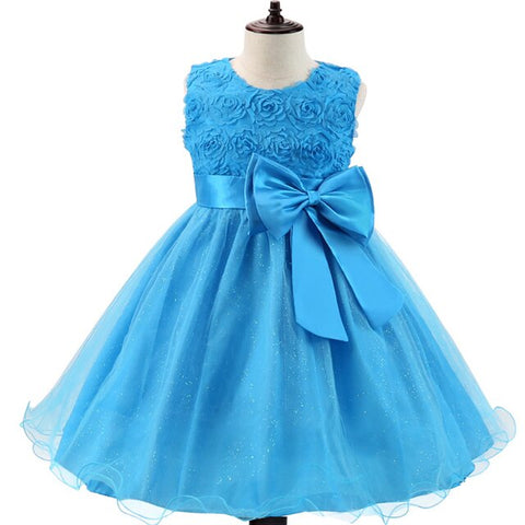 Image of Girl Flower Princess Dress Children Summer Tutu Wedding Birthday Party Dresses For 5 8 10 Years Girls Kids Gown Costume Clothing-FrenzyAfricanFashion.com