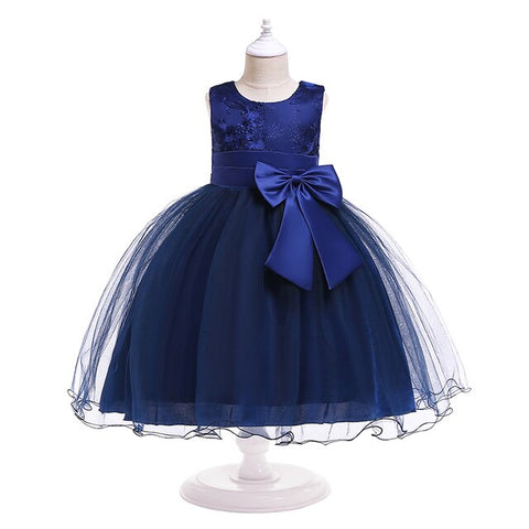 Image of Girl Flower Princess Dress Children Summer Tutu Wedding Birthday Party Dresses For 5 8 10 Years Girls Kids Gown Costume Clothing-FrenzyAfricanFashion.com