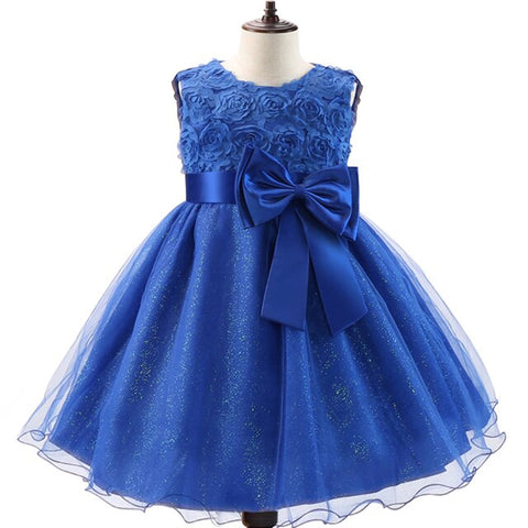 Image of Girl Flower Princess Dress Children Summer Tutu Wedding Birthday Party Dresses For 5 8 10 Years Girls Kids Gown Costume Clothing-FrenzyAfricanFashion.com