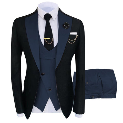 Image of Slim Fit Blazers Wedding( Jacket + Vest + Pants )-FrenzyAfricanFashion.com