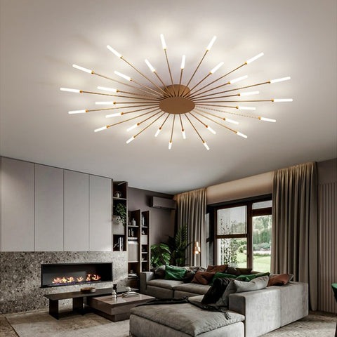 Image of Hot sale fireworks led Chandelier For Living Room Bedroom Home chandelier Modern Led Ceiling Chandelier Lamp Lighting chandelier-FrenzyAfricanFashion.com