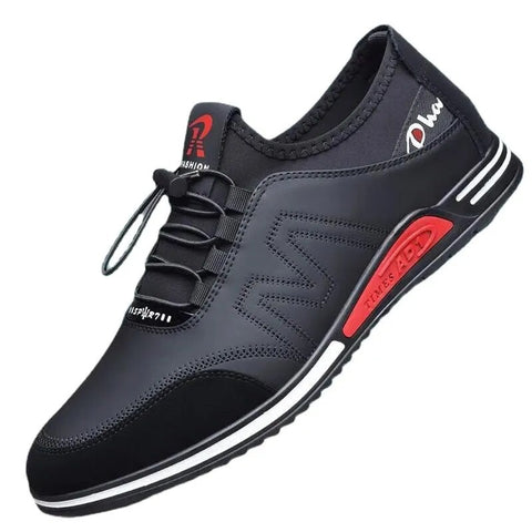 Image of Men's Leather Shoes Breathable Sports-FrenzyAfricanFashion.com