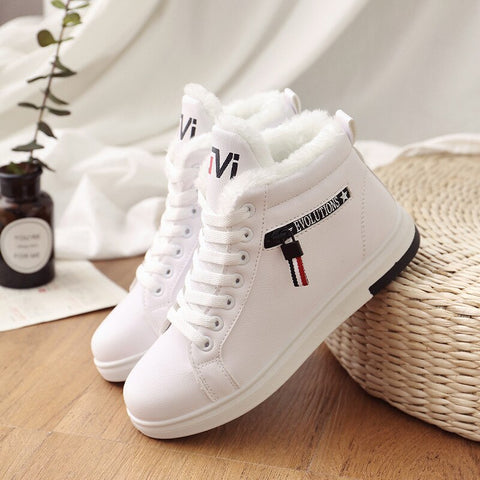 Image of Winter Boots Women Ankle Plush Shoes Sneakers-FrenzyAfricanFashion.com