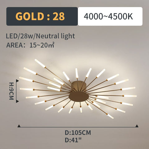 Image of Hot sale fireworks led Chandelier For Living Room Bedroom Home chandelier Modern Led Ceiling Chandelier Lamp Lighting chandelier-FrenzyAfricanFashion.com