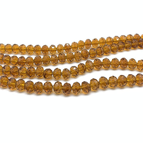 Image of Wholesale 4x6mm/50pcs Crystal Rondel Faceted Crystal Glass Beads Loose Spacer Round Beads for Jewelry Making Jewelry Diy-FrenzyAfricanFashion.com