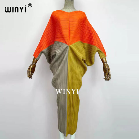 Image of batwing pleated dress-FrenzyAfricanFashion.com