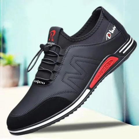 Image of Men's Leather Shoes Breathable Sports-FrenzyAfricanFashion.com