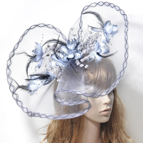 Image of Women Elegant Big Headwear Wedding Fascinators Flower Hat-FrenzyAfricanFashion.com