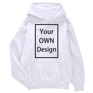 Your OWN Design Brand Logo Picture Custom Men Women DIY Hoodies Sweatshirt Hoody Clothing-FrenzyAfricanFashion.com