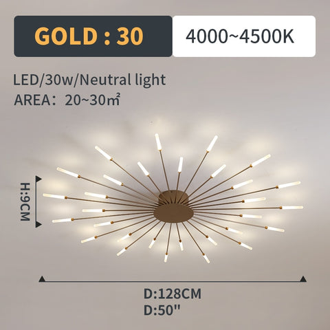 Image of Hot sale fireworks led Chandelier For Living Room Bedroom Home chandelier Modern Led Ceiling Chandelier Lamp Lighting chandelier-FrenzyAfricanFashion.com