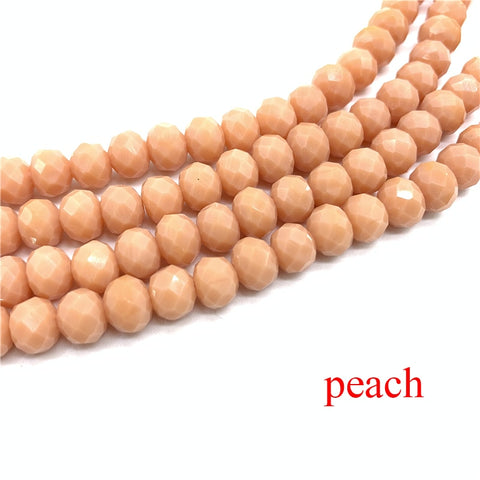 Image of Wholesale 4x6mm/50pcs Crystal Rondel Faceted Crystal Glass Beads Loose Spacer Round Beads for Jewelry Making Jewelry Diy-FrenzyAfricanFashion.com