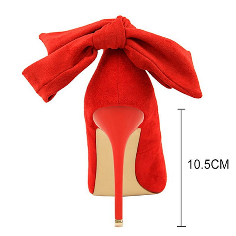 Image of High Heels Suede Women Shoes Pump Wedding Shoes Footwear-FrenzyAfricanFashion.com