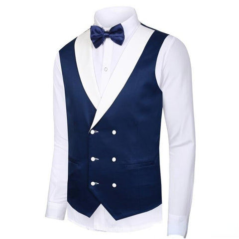 Image of Tailor Made Royal Blue Men&#39;s Suit 2021 Groom Tuxedos Peak Lapel Best Man Suits Mens Wedding Suits (Jacket+Pants+Vest)-FrenzyAfricanFashion.com