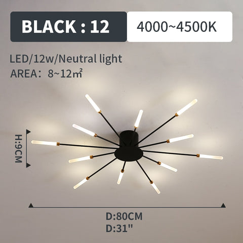 Image of Hot sale fireworks led Chandelier For Living Room Bedroom Home chandelier Modern Led Ceiling Chandelier Lamp Lighting chandelier-FrenzyAfricanFashion.com