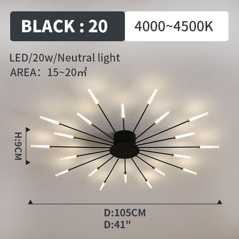 Image of Hot sale fireworks led Chandelier For Living Room Bedroom Home chandelier Modern Led Ceiling Chandelier Lamp Lighting chandelier-FrenzyAfricanFashion.com