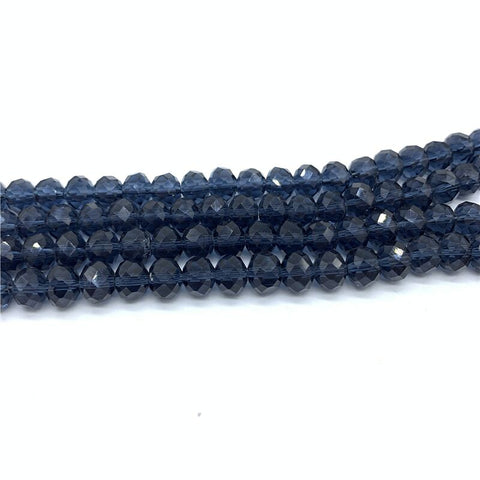 Image of Wholesale 4x6mm/50pcs Crystal Rondel Faceted Crystal Glass Beads Loose Spacer Round Beads for Jewelry Making Jewelry Diy-FrenzyAfricanFashion.com