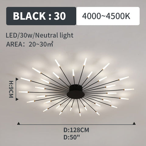 Image of Hot sale fireworks led Chandelier For Living Room Bedroom Home chandelier Modern Led Ceiling Chandelier Lamp Lighting chandelier-FrenzyAfricanFashion.com