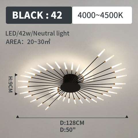 Image of Hot sale fireworks led Chandelier For Living Room Bedroom Home chandelier Modern Led Ceiling Chandelier Lamp Lighting chandelier-FrenzyAfricanFashion.com