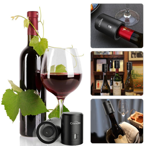 Image of Vacuum Red Wine Bottle Cap Stopper Vacuum Sealer Wine Stopper Fresh Wine Keeper Champagne Cork Stopper Kitchen Bar Tools-FrenzyAfricanFashion.com