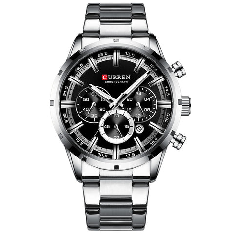 Image of CURREN Men Watch Top Brand Luxury Sports Quartz Mens Watches Full Steel Waterproof Chronograph Wristwatch Men Relogio Masculino-FrenzyAfricanFashion.com