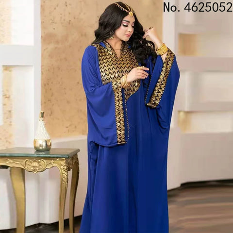 Image of dress Dubai Luxury Evening Dresses Women Abaya Dubai Turkey Islam Kaftan Muslim African Hooded Dress Robe Djellaba Femme-FrenzyAfricanFashion.com