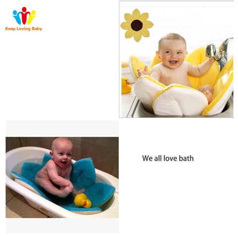 Image of Newborn Bathtub Foldable Lotus Shape Cushion-FrenzyAfricanFashion.com