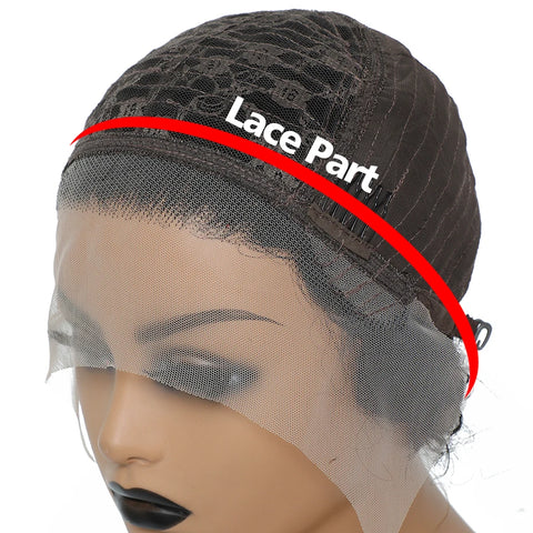 Image of Pixie Cut Wig 99J Color Lace Wig Spring curl Short Bob Human Hair Wig For Women Natural Black Color Blonde Jarin Hair Cheap Wig-FrenzyAfricanFashion.com