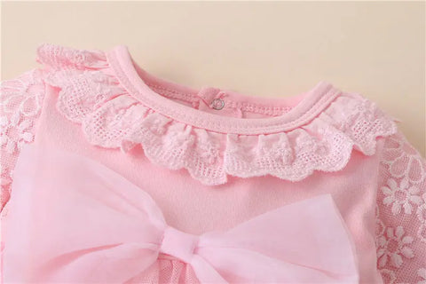 Image of Newborn Baby Girl Dresses Clothes For 0-3 Month Set Party Birthday Dress Outfits 0-1 Years Shoes Tights & Long Socks Christening-FrenzyAfricanFashion.com