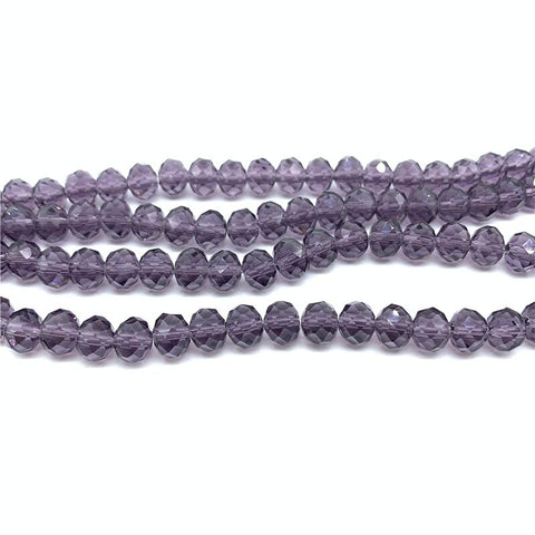 Image of Wholesale 4x6mm/50pcs Crystal Rondel Faceted Crystal Glass Beads Loose Spacer Round Beads for Jewelry Making Jewelry Diy-FrenzyAfricanFashion.com