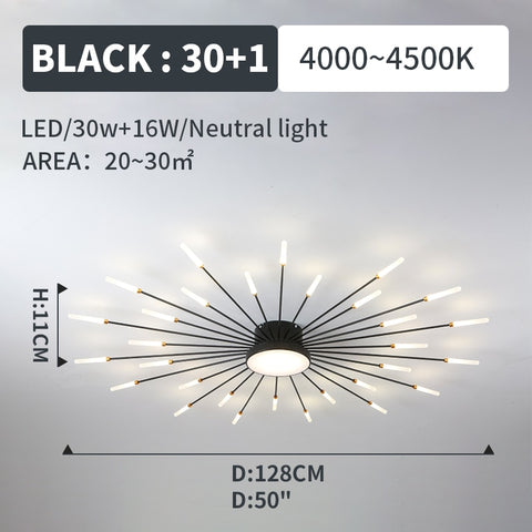 Image of Hot sale fireworks led Chandelier For Living Room Bedroom Home chandelier Modern Led Ceiling Chandelier Lamp Lighting chandelier-FrenzyAfricanFashion.com