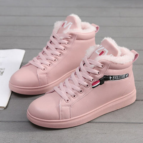 Image of Winter Boots Women Ankle Plush Shoes Sneakers-FrenzyAfricanFashion.com